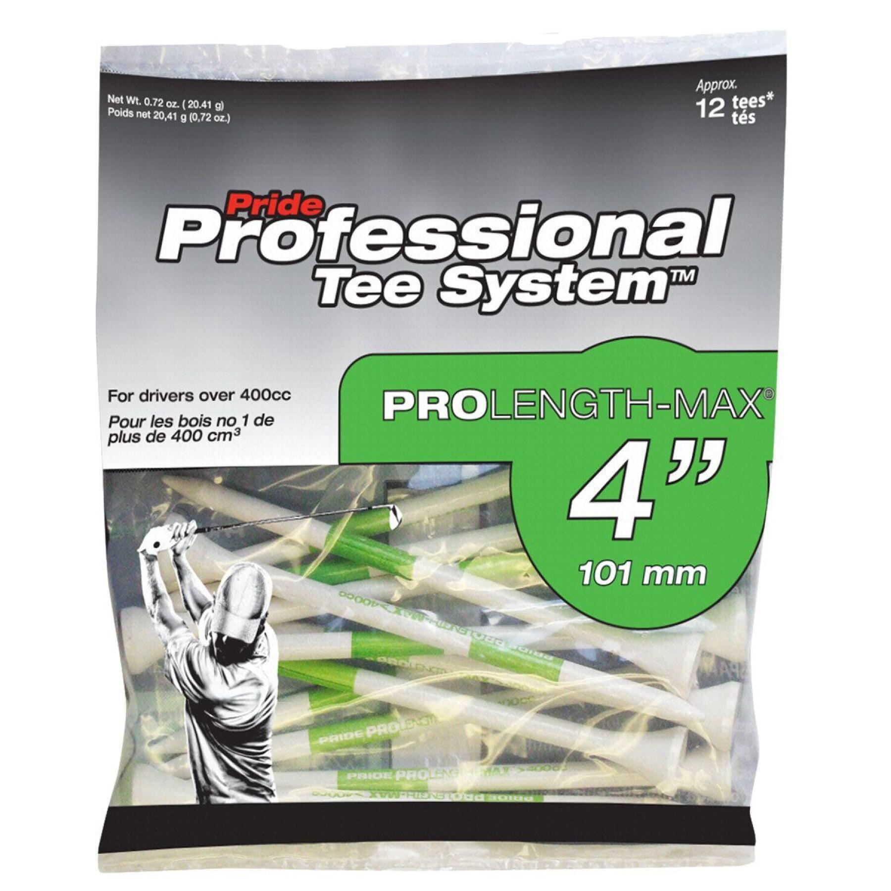 Confezione da 12 tees Pride Golf Tee prolenght max refill