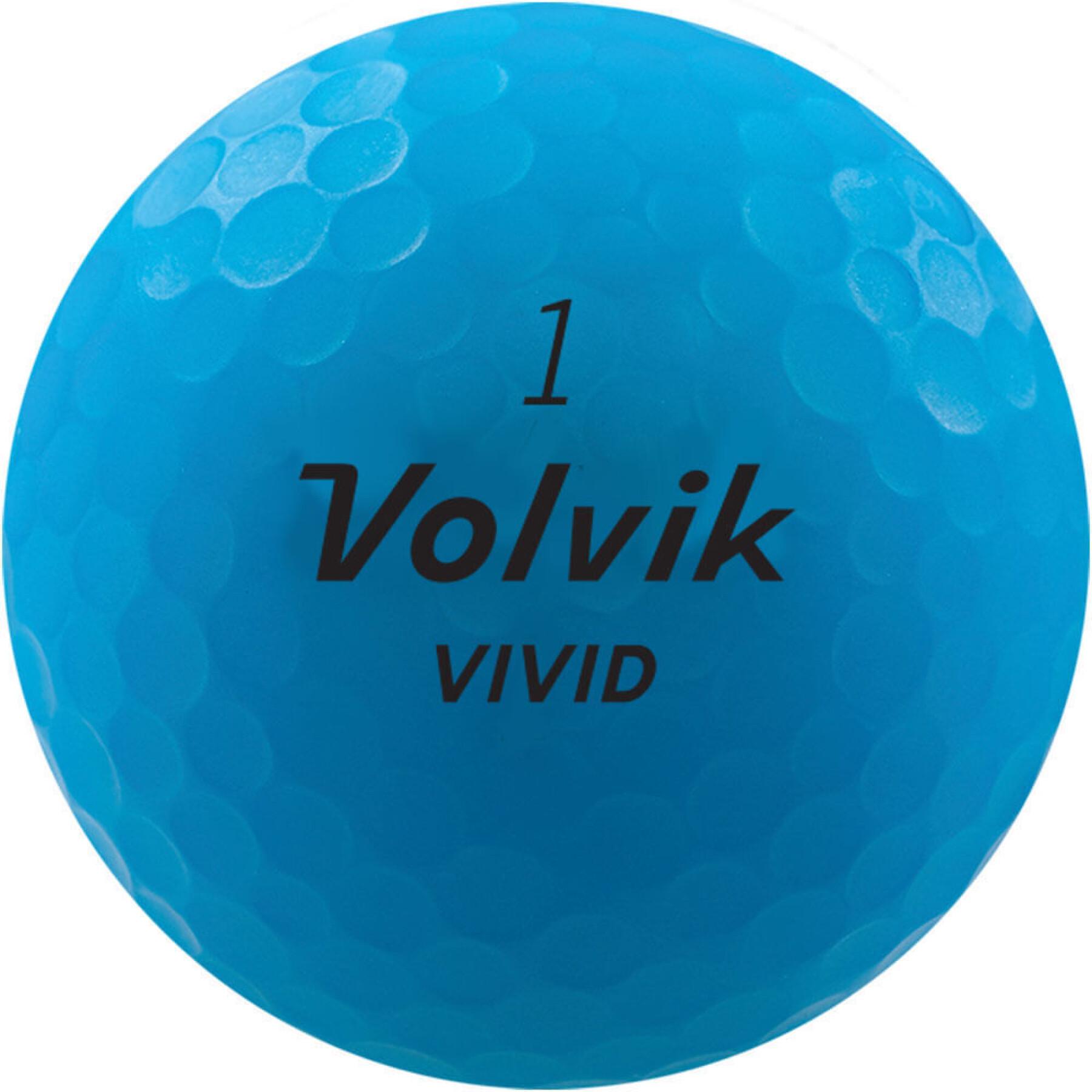 Confezione da 12 palline da golf Volvik Vivid
