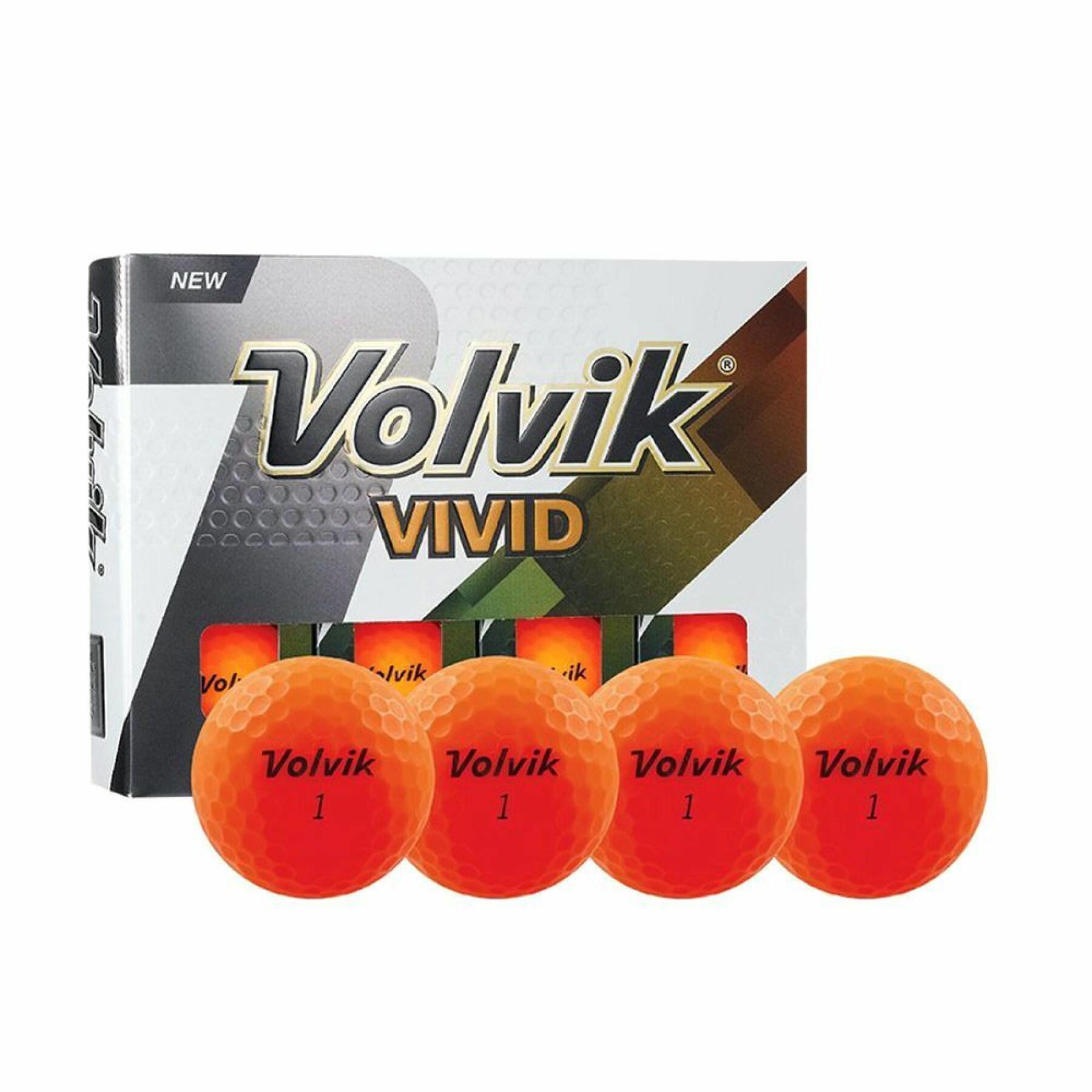 Confezione da 12 palline da golf Volvik Vivid