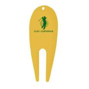 Forchetta da golf in plastica con logo Lorente